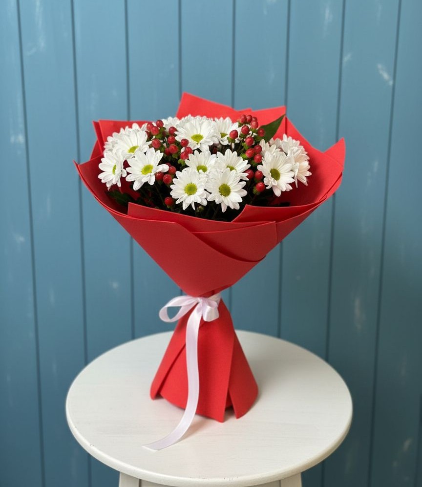 Букет цветов из: Хризантемы в Мундыбаш