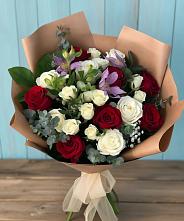 Букет цветов из:  Розы и Альстромерии в Мундыбаш