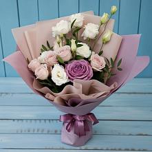 Букет цветов из:  Розы и Лизиантусы #REPLACE_PRED# Мундыбаш