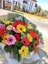 Букет цветов из:  Герберы #REPLACE_PRED# Мундыбаш