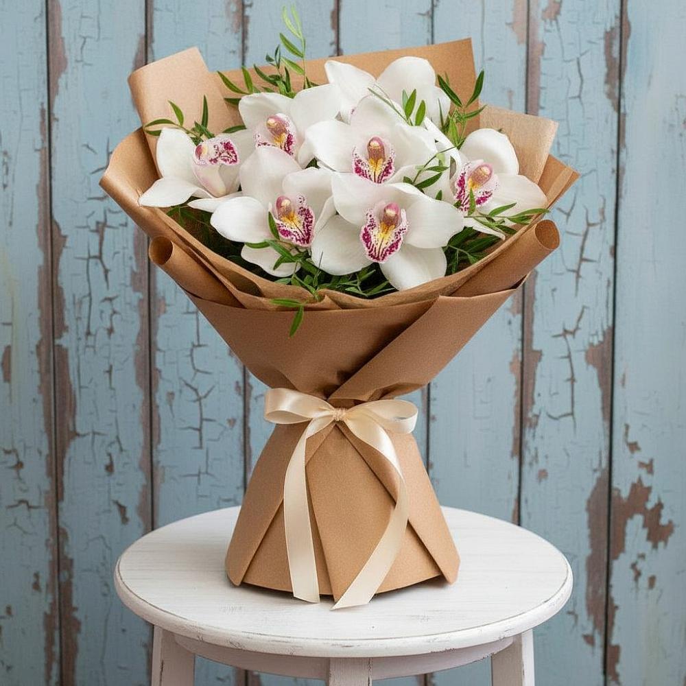 Букет цветов из: Орхидеи и Розы в Мундыбаш