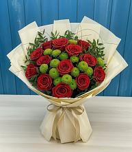 Букет цветов из:  Розы и Хризантемы в Мундыбаш