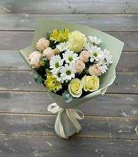 Букет цветов из:  Альстромерии, Розы и Хризантемы в Мундыбаш