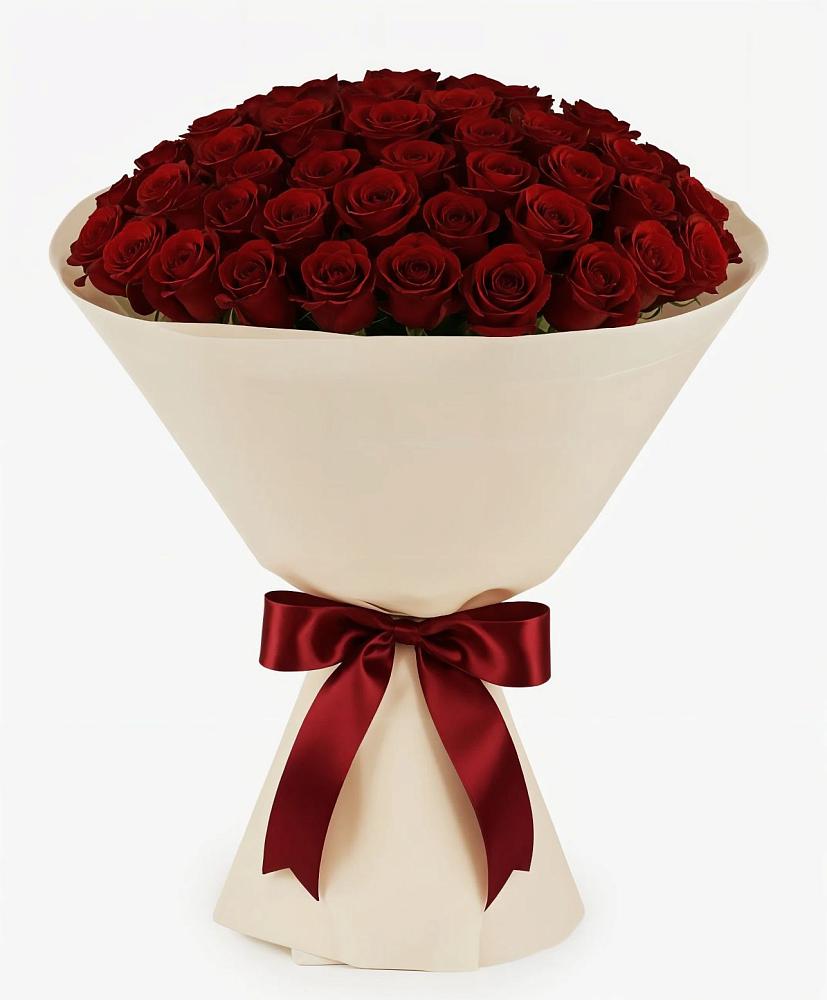 Букет 101 Бордовая роза Блэк Бакарра в Мундыбаш