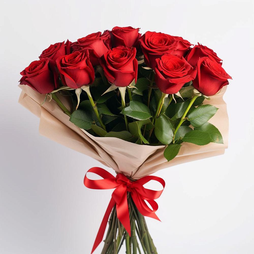 Букет 11 Красных роз Эдлесс Лав в Мундыбаш