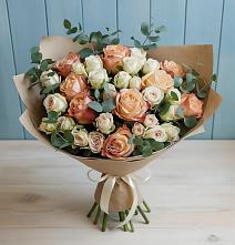 Букет цветов из:  Альстромерии и Розы в Мундыбаш